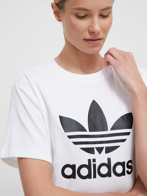 Футболка бавовняна жіноча Adidas Originals Trefoil Tee IR9534 M White (4066757403446) - зображення 9