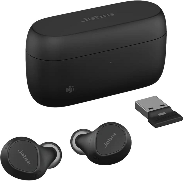 Навушники Jabra Evolve2 Buds USB-A UC Black (20797-989-999) - зображення 1