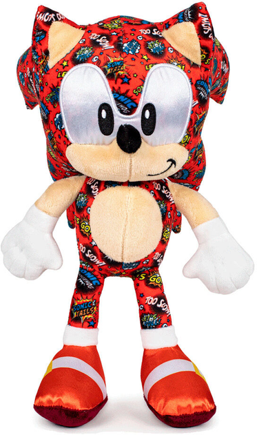 Maskotka Play by Play Sonic the Hedgehog Sonic Red Comic 30 cm (8425611342073) - obraz 1