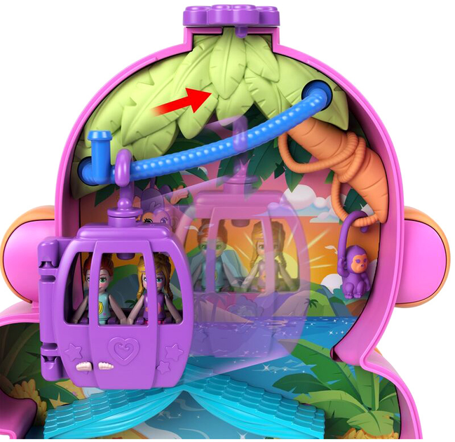 Zestaw do zabawy Mattel Polly Pocket Mama Małpka i Dziecko (0194735218004) - obraz 5
