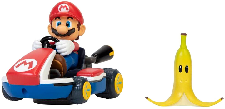 Samochód wyścigowy Jakks Pacific Mario Kart Spinout Mario Kart z figurką 6.5 cm (0192995408746) - obraz 1