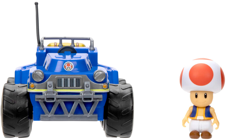 Samochodzik Jakks Pacific The Super Mario Bros Movie Kart Mini Toad z figurką 7 cm (0192995417700) - obraz 8