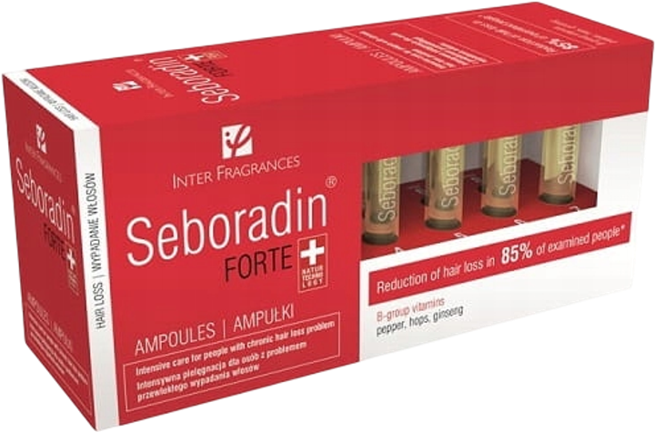 Serum do włosów Seboradin Forte w ampulkach 5.5 ml 14 szt (5907718948462) - obraz 1