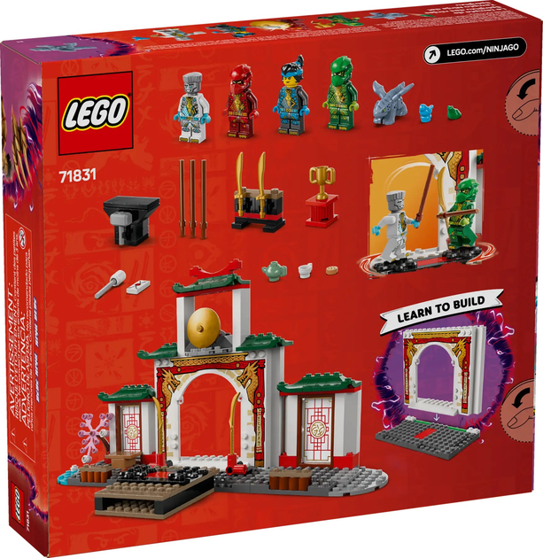 Zestaw klocków LEGO Ninjago Świątynia Spinjitzu ninja 158 elementów (71831) - obraz 6