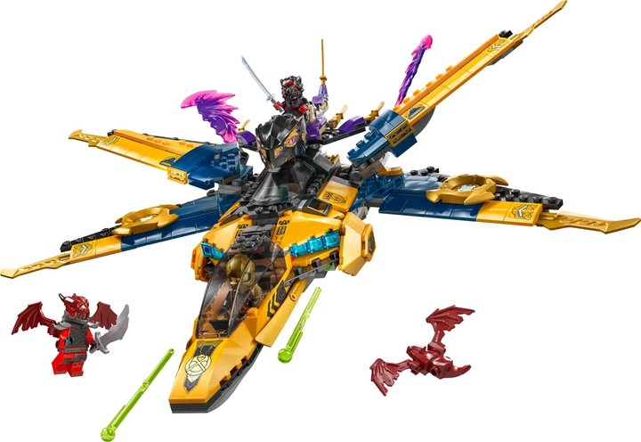 Zestaw klocków LEGO Ninjago Ras i burzowy superodrzutowiec Arina 510 elementów (71833) - obraz 2