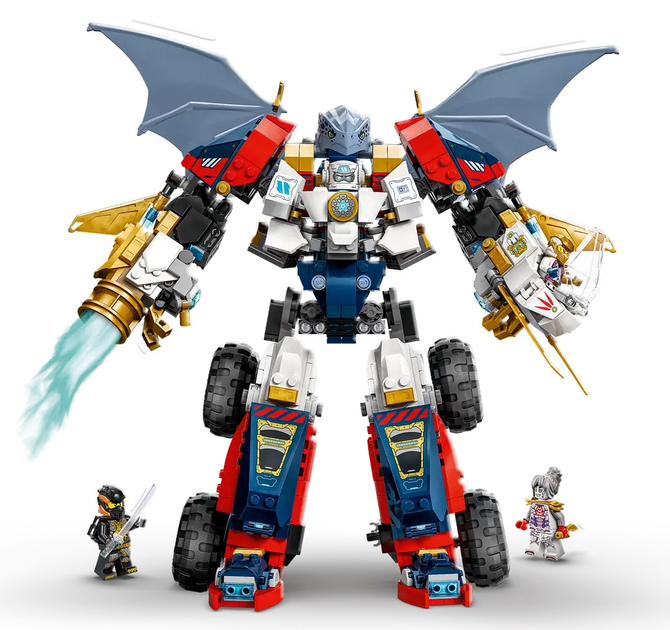 Конструктор LEGO Ninjago 4 в 1 Ультраобʼєднувальний робот Зейна 1187 елементів (71834) - зображення 4