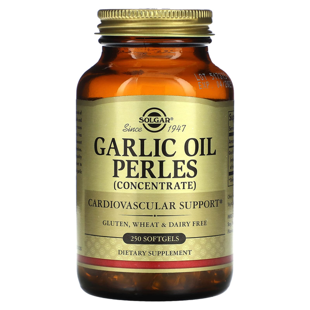 Чесночное масло Solgar (Garlic Oil Perles) 1 мг 250 капсул – фото ...