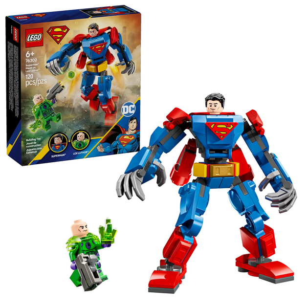 Zestaw klocków LEGO Super Heroes DC Mech Supermana kontra Lex Luthor 120 elementów (76302) - obraz 2