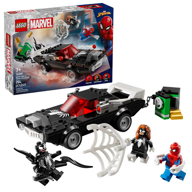 Zestaw klocków LEGO Super Heroes Marvel Spider-Man kontra muscle car Venoma 254 elementy (76309) - obraz 2