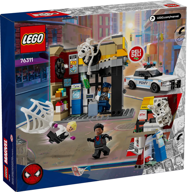 Конструктор LEGO Super Heroes Marvel Мультивсесвіт: Майлз Моралес проти Плями 375 елементів (76311) - зображення 9