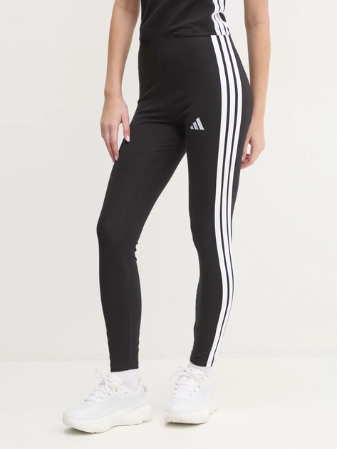 Спортивные леггинсы для фитнеса женские Adidas W 3S Sj Leg JE0072 XS Black/White (4067902918266) 