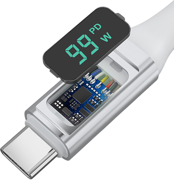 Кабель 4smarts DigitCord USB-C - USB-C 100W 1.5M White (4250774958762) - зображення 6