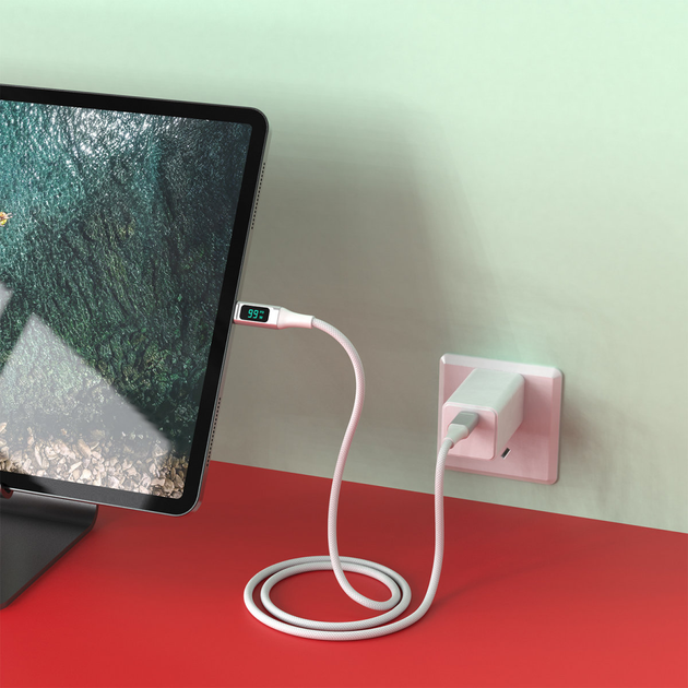 Кабель 4smarts DigitCord USB-C - USB-C 100W 1.5M White (4250774958762) - зображення 7