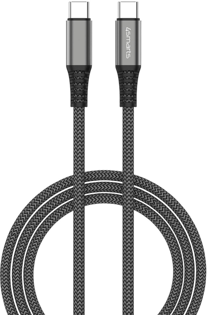Кабель 4smarts PremiumCord USB-C - USB-C 100W 3M Black (4252011900138) - зображення 3