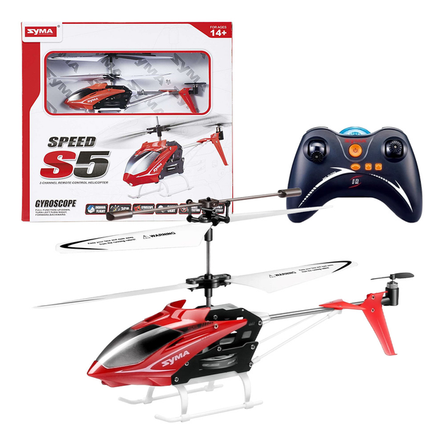 Helikopter zdalnie sterowany Leantoys S5 Czerwony (5905515353342) - obraz 2