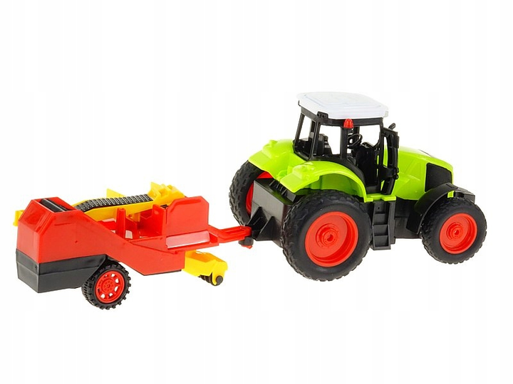Traktor zdalnie sterowany Adar z czerwoną przyczepą 1:16 (5901271554696) - obraz 3