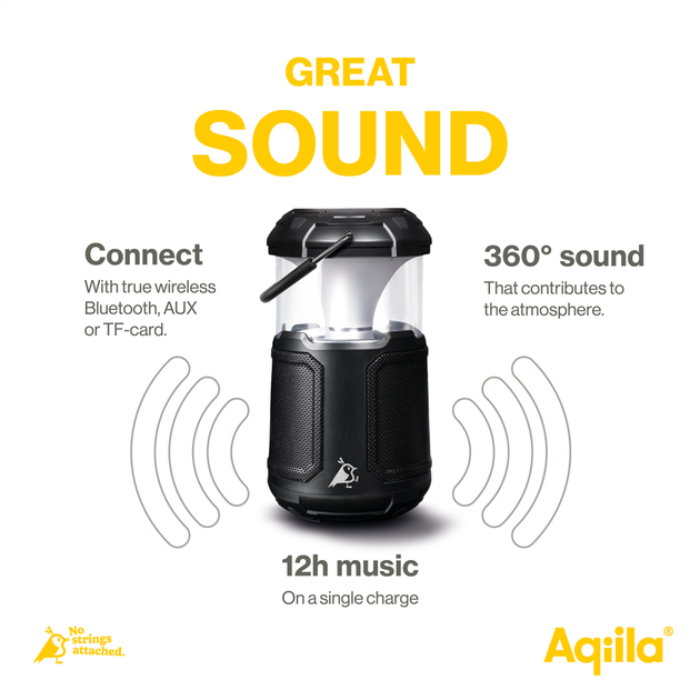 Ліхтар кемпінговий акумуляторний Aqiila Soundbird B10 (8716778932444) - зображення 3