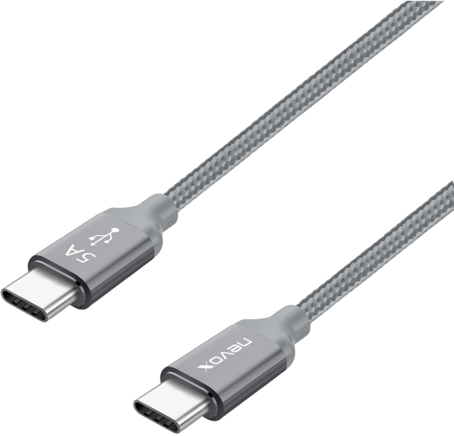 Кабель Nevox USB-C - USB-C 100W 2M Grey (4250686406542) - зображення 2