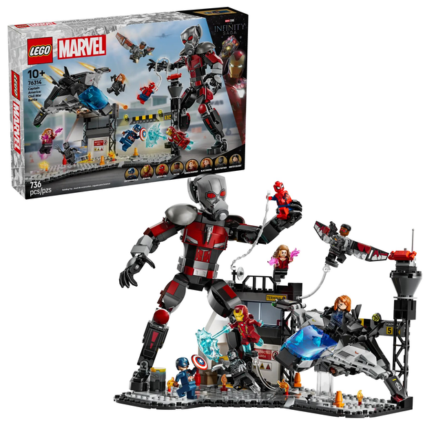 Конструктор LEGO Super Heroes Marvel Перший месник: Протистояння Пригодницька битва 736 елементів (76314) - зображення 2