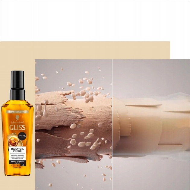 Olejek Gliss Kur Daily Oil Elixir do włosów zniszczonych 75 ml (9000100695732) - obraz 3