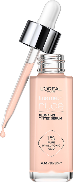 Гіалуронова тональна сироватка для обличчя L'Oreal Paris True Match 0.5-2 Світло-бежевий 30 мл (3600523989898) - зображення 1
