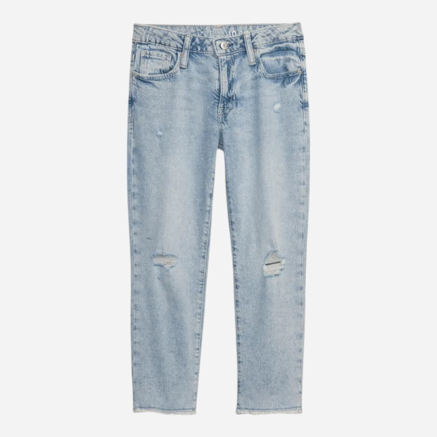 Jeansy regular fit młodzieżowe dziewczęce GAP 454345-01 157-162 cm Niebieskie (1200111563664) - obraz 5