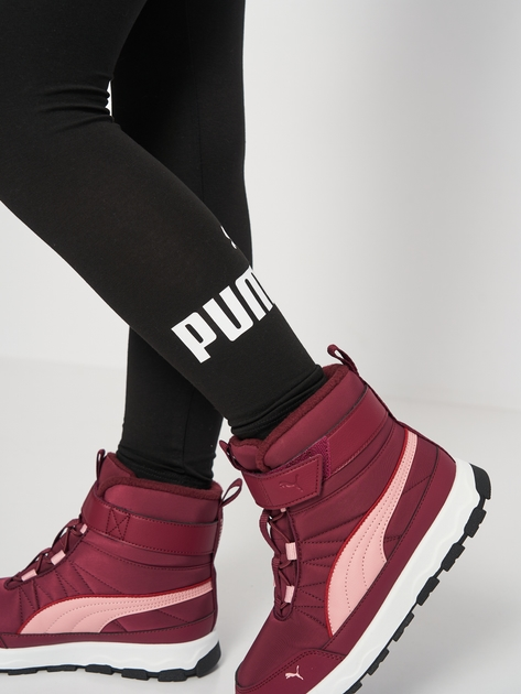 Підліткові спортивні лосини для дівчинки Puma Ess Logo Leggings G 587035-01 134-140 см Чорні (4063697162303) - зображення 5