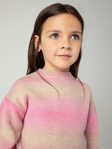 Sweter dziecięcy dla dziewczynki ciepły Mayoral 4.360-26 92 cm Beżowy/Różowy (8445865457118) - obraz 4