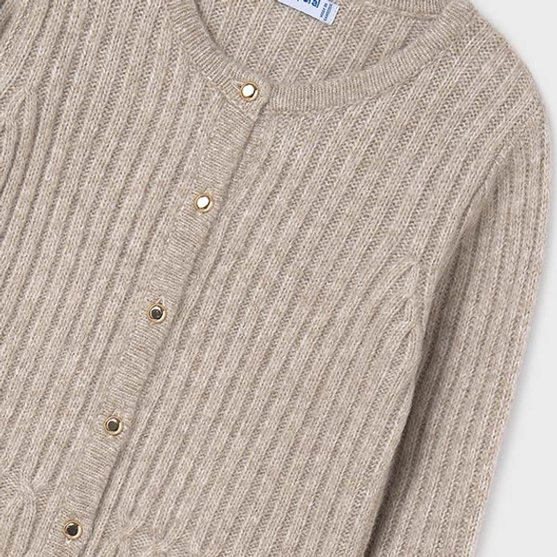 Sweter rozpinany młodzieżowy dziewczęcy Mayoral 7.312-85 152 cm Beżowy (8445865505079) - obraz 5