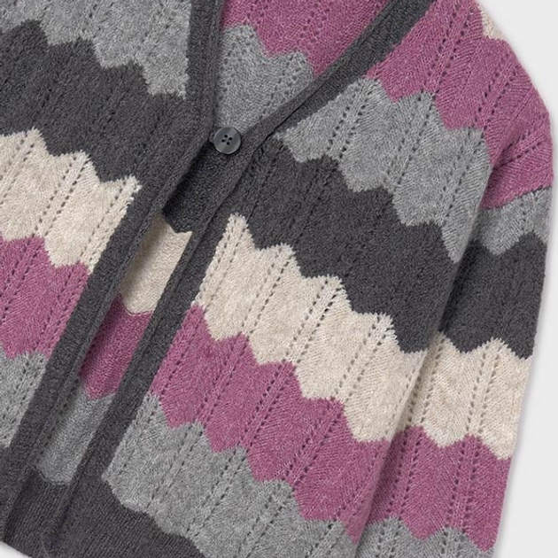 Sweter rozpinany młodzieżowy dziewczęcy Mayoral 7.314-40 164 cm Wielokolorowy (8445865505574) - obraz 4