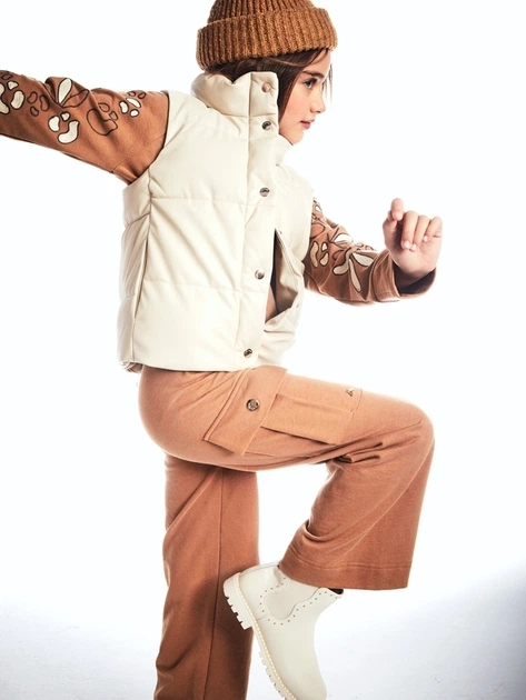 Spodnie młodzieżowe dziewczęce Mayoral 7.551-10 158 cm Jasnobrązowe (8445865517324) - obraz 3