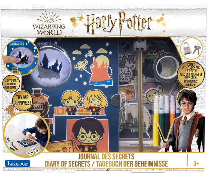 Щоденник Lexibook Disney Harry Potter секретний електронний (3380743092447) - зображення 1