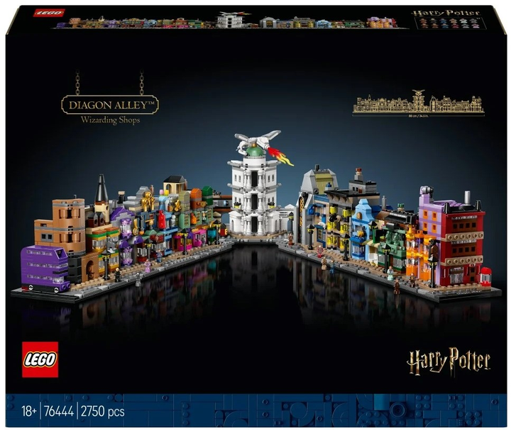 Zestaw klocków LEGO Harry Potter Magiczne sklepy na Ulicy Pokątnej 2750 elementów (76444) - obraz 1