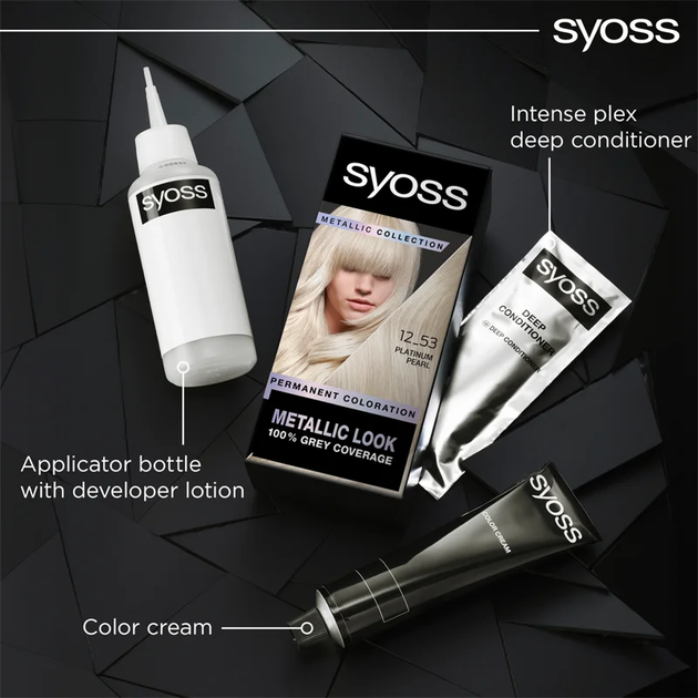 Фарба для волосся Syoss Metallic Collection стійка 12_53 Platinum Pearl (9000101731989) - зображення 6