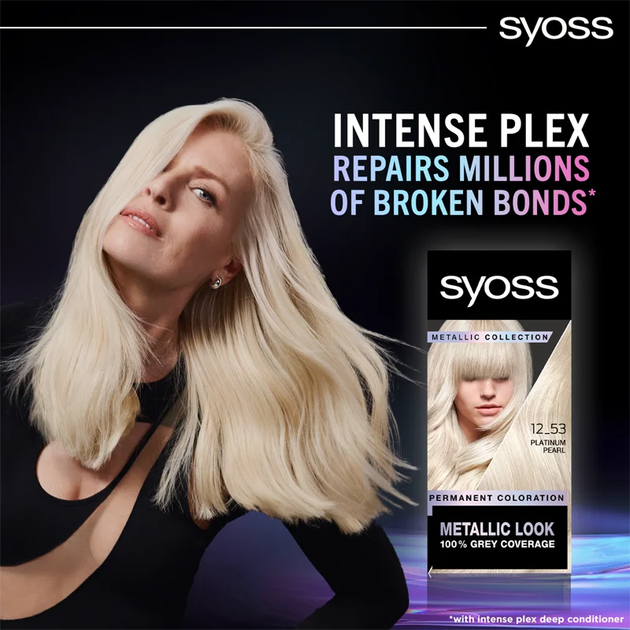 Фарба для волосся Syoss Metallic Collection стійка 12_53 Platinum Pearl (9000101731989) - зображення 8