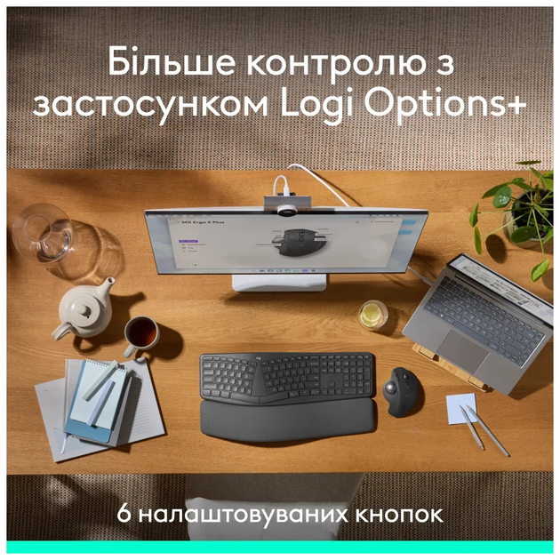 Мышка Logitech MX Ergo S Bluetooth Graphite (910-007260) - изображение 8