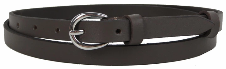 Женский кожаный ремень 1,5 см Skipper 1621-15 темно-коричневий - Фото 1 Женский кожаный ремень 1,5 см Skipper 1621-15 темно-коричневий - изображение 1