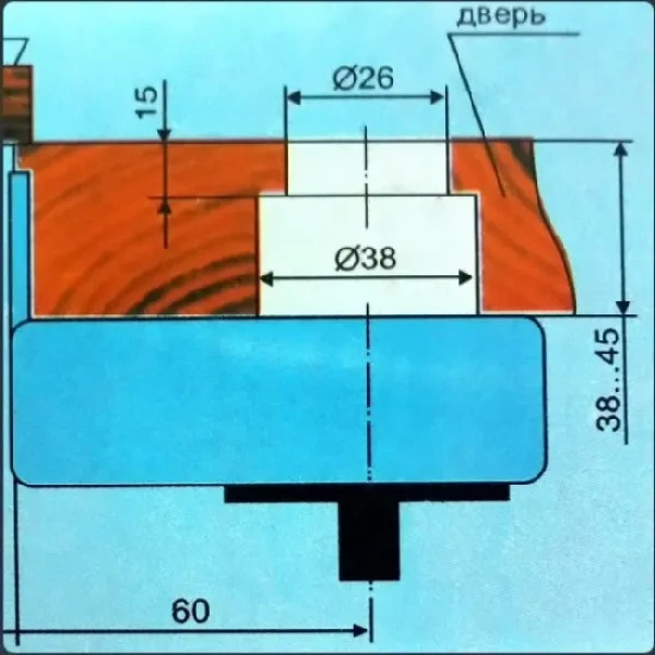 Замок CLASS накладний з автоматичним закриванням ( Атлант) (2900000008588) - изображение 4