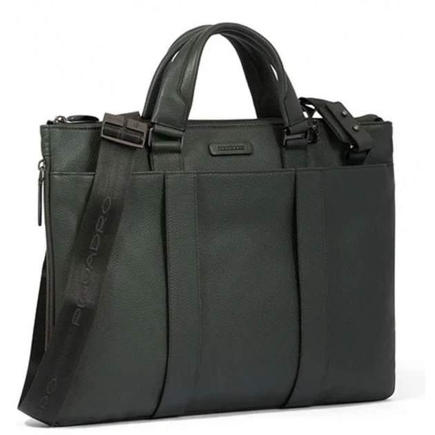 Сумка для ноутбука Piquadro MODUS RESTYLING (MOS) Green CA4021MOS_VE3 - Фото 2 Сумка для ноутбука Piquadro MODUS RESTYLING (MOS) Green CA4021MOS_VE3 - изображение 2