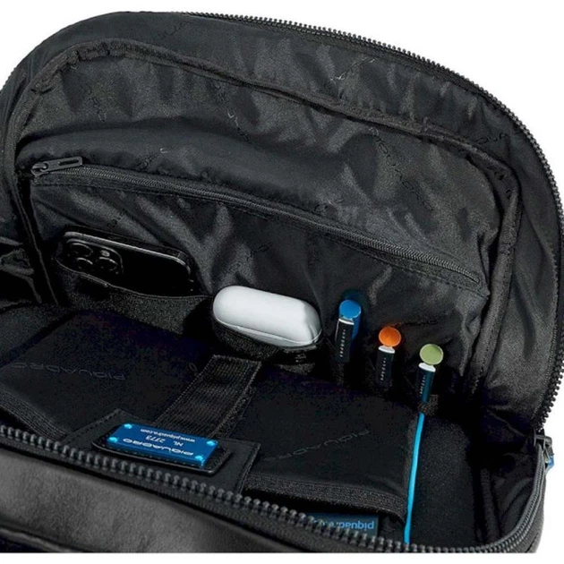 Рюкзак для ноутбука Piquadro B2 REVAMP(B2V) Black CA5575B2V_N - изображение 4