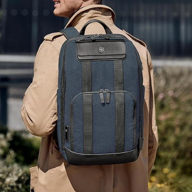 Рюкзак для ноутбука Victorinox ARCHITECTURE URBAN2/Melange Blue 612669 - Фото 11 Рюкзак для ноутбука Victorinox ARCHITECTURE URBAN2/Melange Blue 612669 - изображение 11