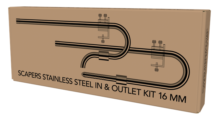 Набір трубок до фільтра SCAPE STAINLESS INOUTLET KIT 16MM (A4060305) - изображение 3
