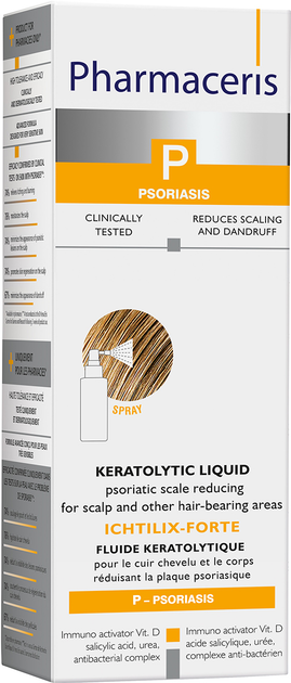 Spray Pharmaceris P Ichtilix Forte keratolityczny do owłosionej skóry głowy i ciała 125 ml (5900717146310) - obraz 2