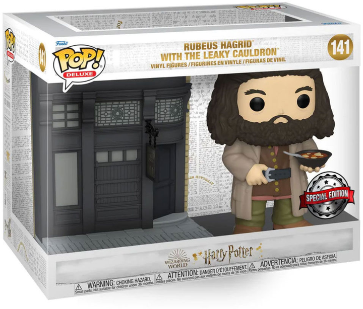 Figurka Funko Pop! Harry Potter Aleja Pokątna Rubeus Hagrid Przeciekający Kocioł 9 cm (889698581349) - obraz 1