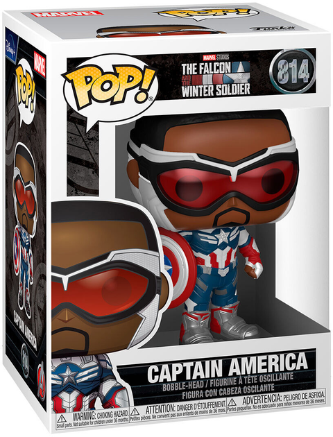 Фігурка Funko Pop! Marvel The Falcon & Winter Soldier Captain America 9 см (889698516303) - зображення 1