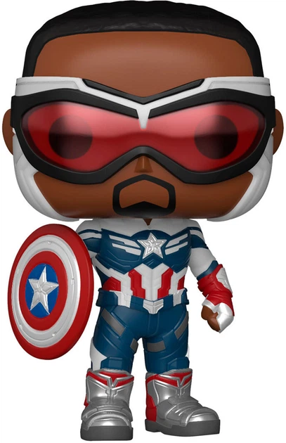 Figurka Funko Pop! Marvel The Falcon & Winter Soldier Captain America 9 cm (889698516303) - obraz 3
