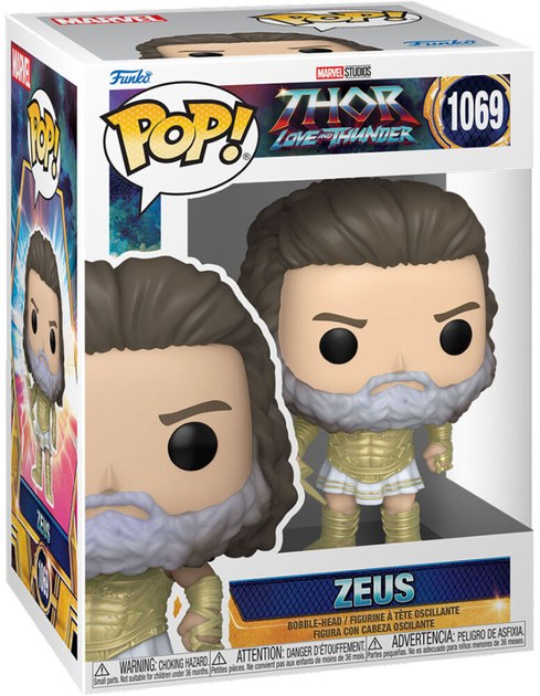 Figurka Funko Pop! Marvel Thor Love and Thunder Zeus 9 cm (889698650113) - obraz 1