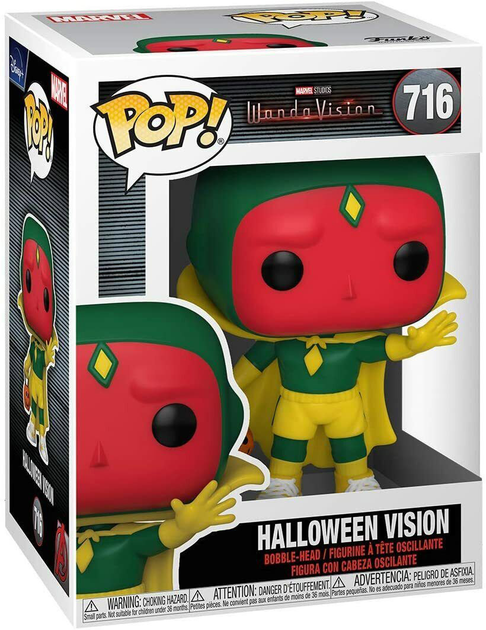 Фігурка Funko Pop! Marvel WandaVision Vision Halloween 9 см (889698520454) - зображення 1