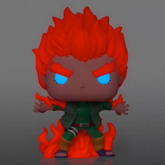 Фігурка Funko Pop! Naruto Shippuden Might Guy Exclusive Світиться у темряві 9 см (889698664844) - зображення 3