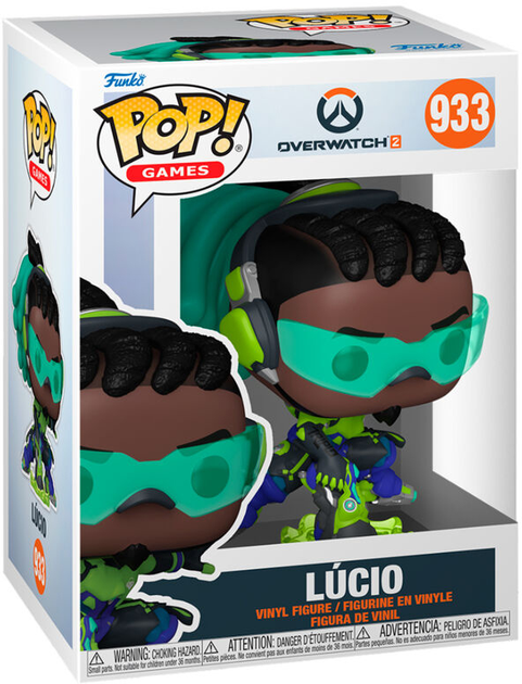 Figurka Funko Pop! OverWatch 2 Lucio 9 cm (889698615488) - obraz 1